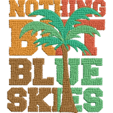 Nothing-but-Blue-Skies-Summertime - Embroidery Design - FineryEmbroidery